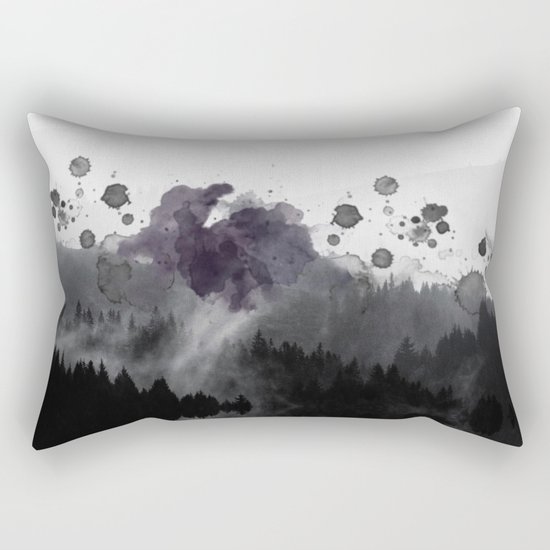 Watercolor forest reflections -abstract Rectangular Pillow