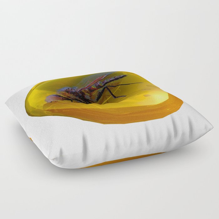 rich honey bee Floor Pillow