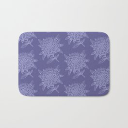 Elegant Flowers Floral Nature Purple Violet Very Perry Bath Mat