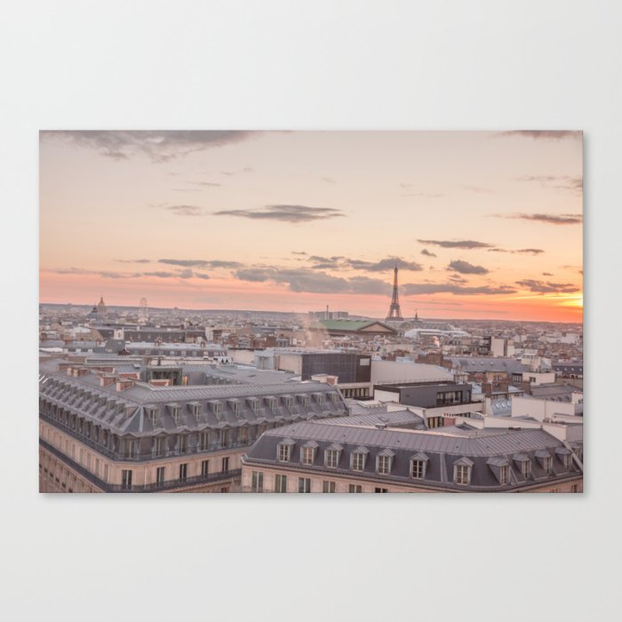 Parisian Sunset Canvas Print