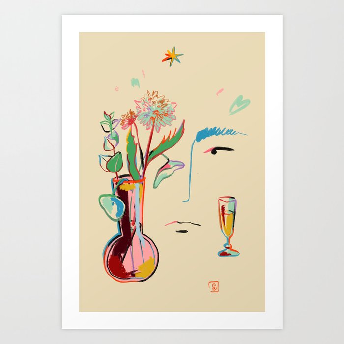 MAKE A WISH Art Print by Sandra Poliakov Society6
