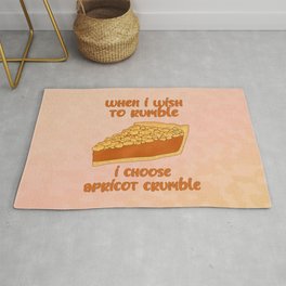 Desserts - Apricot Crumble Rumble Area & Throw Rug