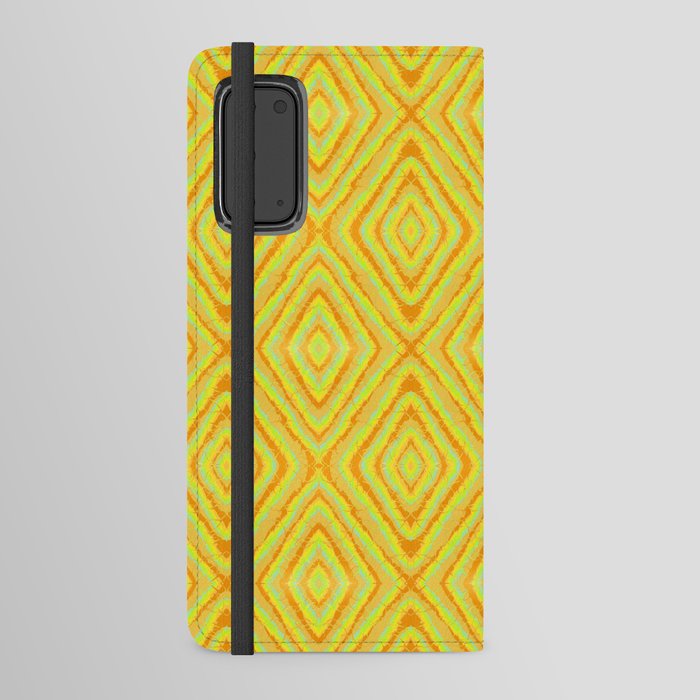 Color Diamonds Yellow Android Wallet Case