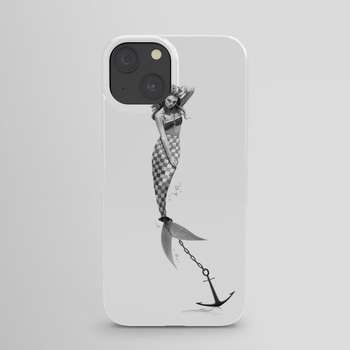 Anchored Mermaid 2 iPhone Case