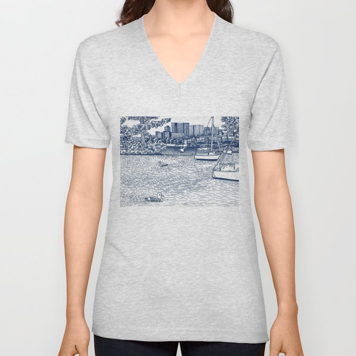 Charles River Esplanade V Neck T Shirt