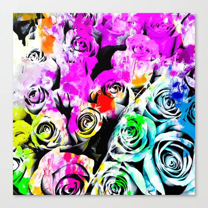 Rose Texture Abstract With Colorful Painting Abstract Background