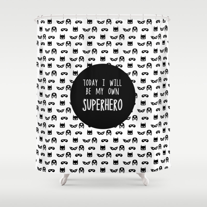My Own Superhero Shower Curtain By, Superhero Shower Curtain Fabric