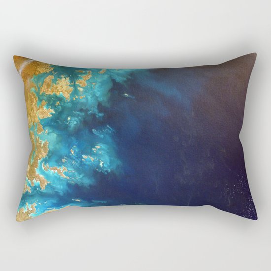 Ocean from above Rectangular Pillow