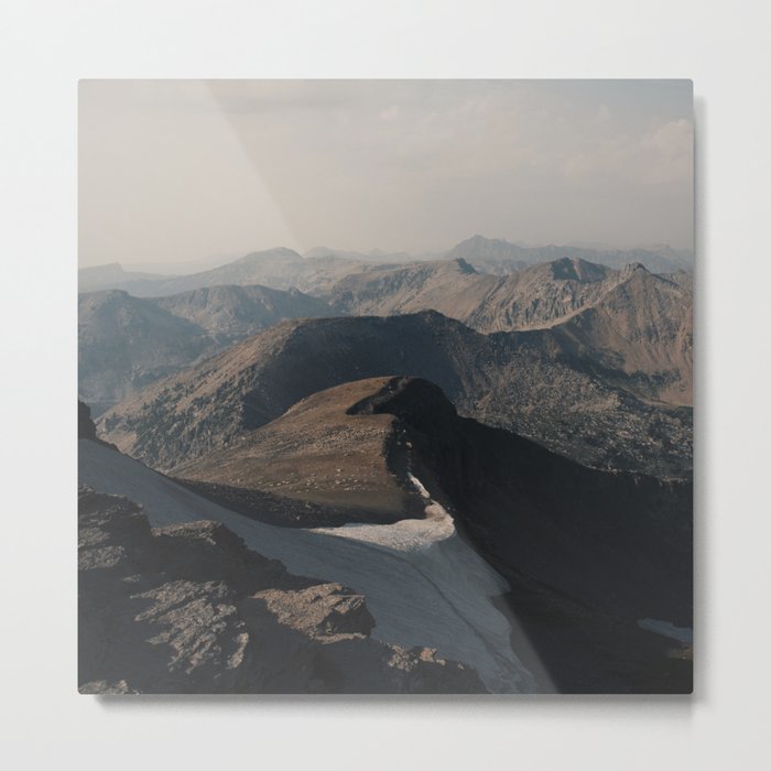 Mountain Layers in the Wyoming Wilderness Metal Print