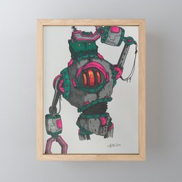 Be your own kind of robot Framed Mini Art Print