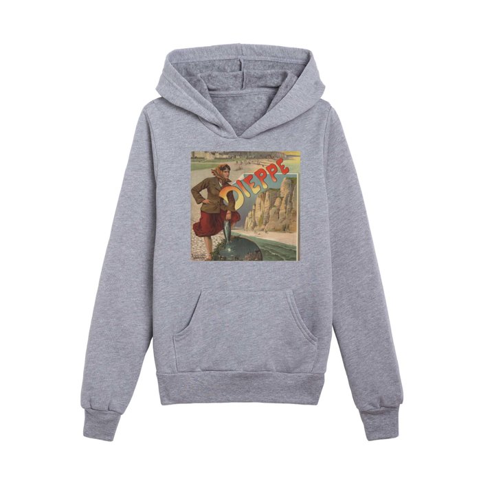 vintage travel poster Kids Pullover Hoodie