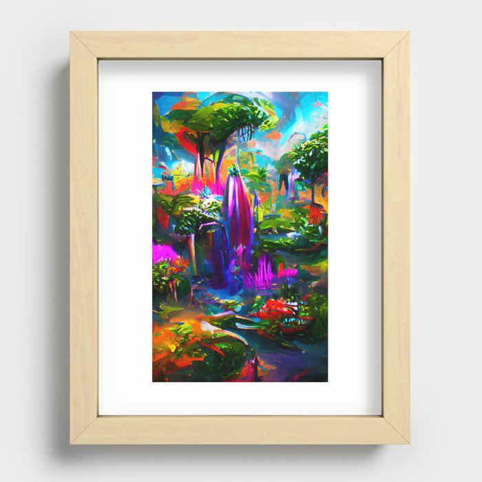 Origin of the World, Garden of Eden Recessed Framed Print