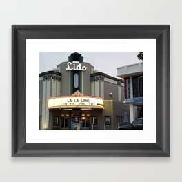 Lido Theatre - Newport Beach Framed Art Print