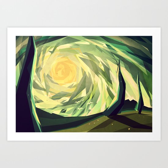 When the shadows come to life Art Print