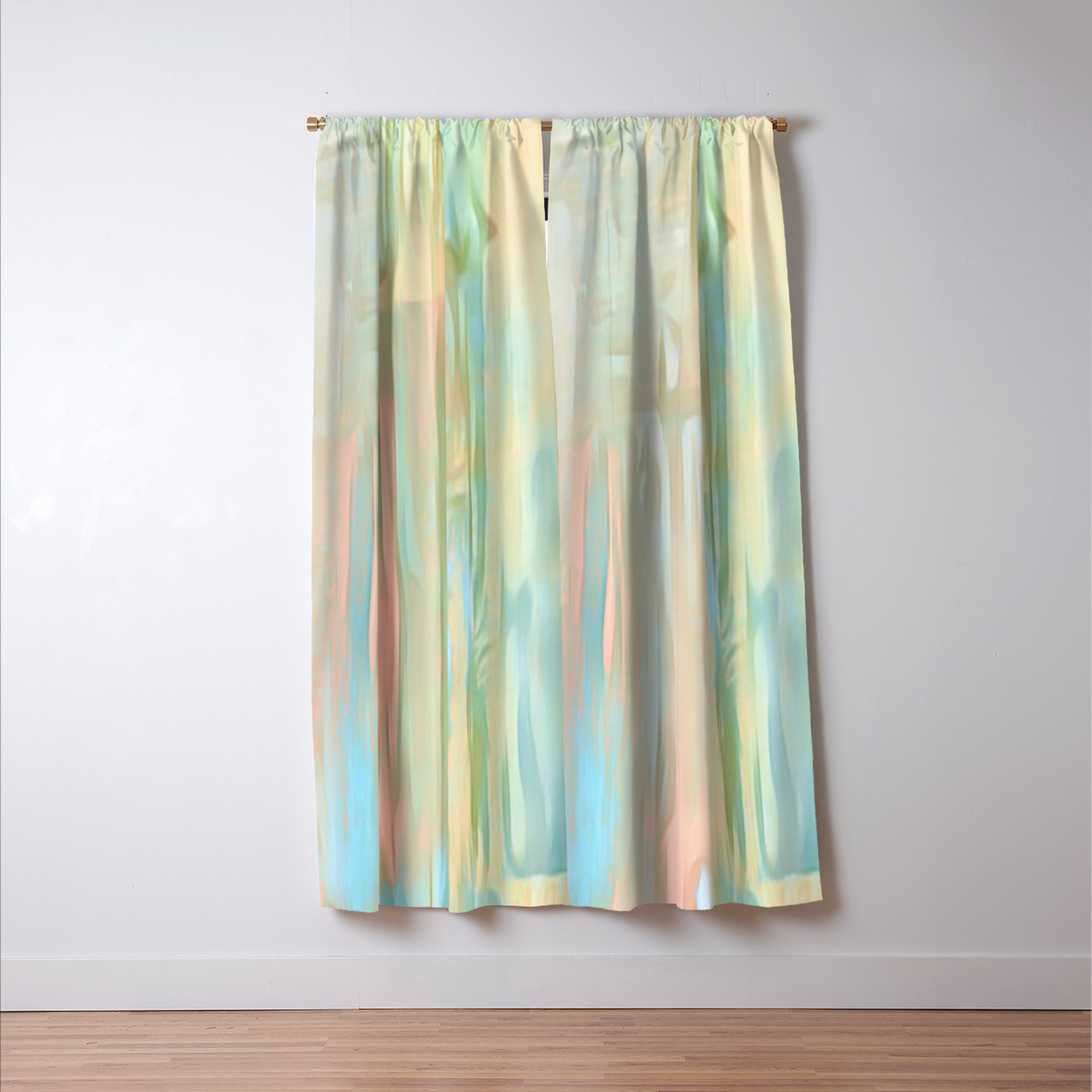 Streaks Of Colors Abstract Pastel Blackout Curtain By Pastel Blackout Curtain