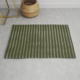 Ribbed (Olive Green) Area & Throw Rug
