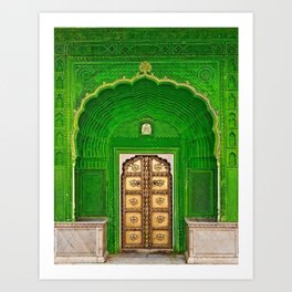 Ganesh Palace in Jaipur India Doorway Art Print