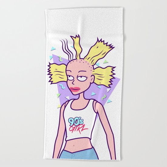 Cynthia - 90s girl Beach Towel