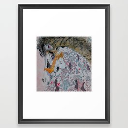 Horse woman Framed Art Print
