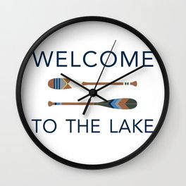 Welcome to the Lake Wall Clock