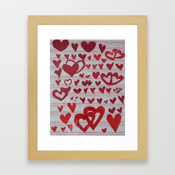 hearts Framed Art Print