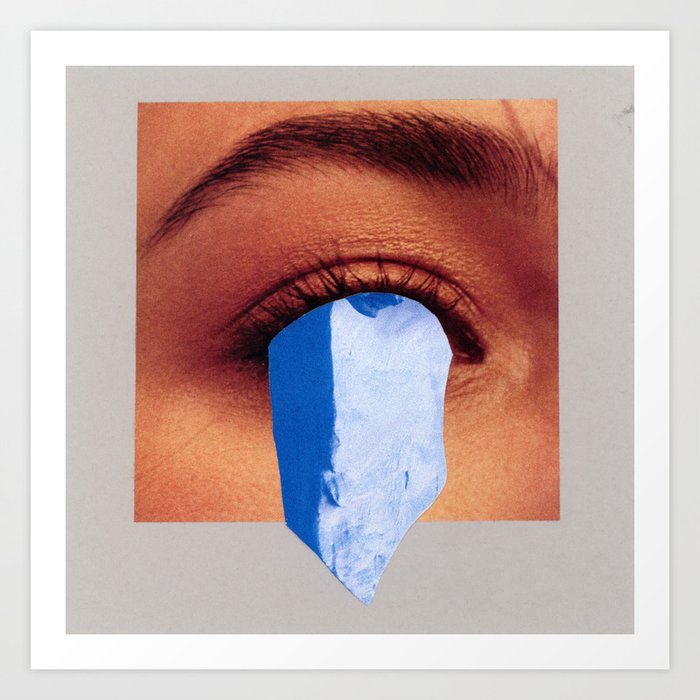 Eyesberg Collage Art Print