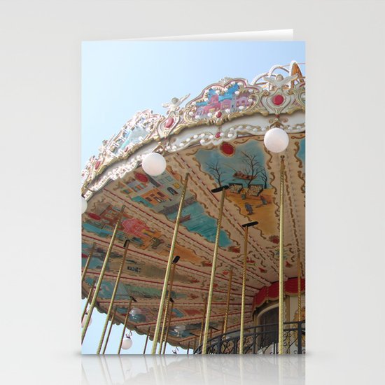 paris carousel Stationery Cards