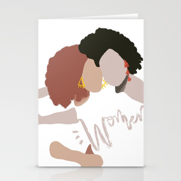 Women Black lives matter for human rights Stationery Cards