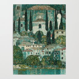 Gustav Klimt - Kirche in Cassone Poster