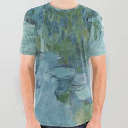 Nympheas, Claude Monet All Over Graphic Tee
