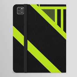 Triangle stripes - Lime Green iPad Folio Case