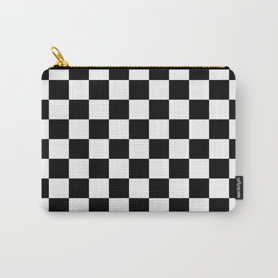 Checker (Black/White) Carry-All Pouch