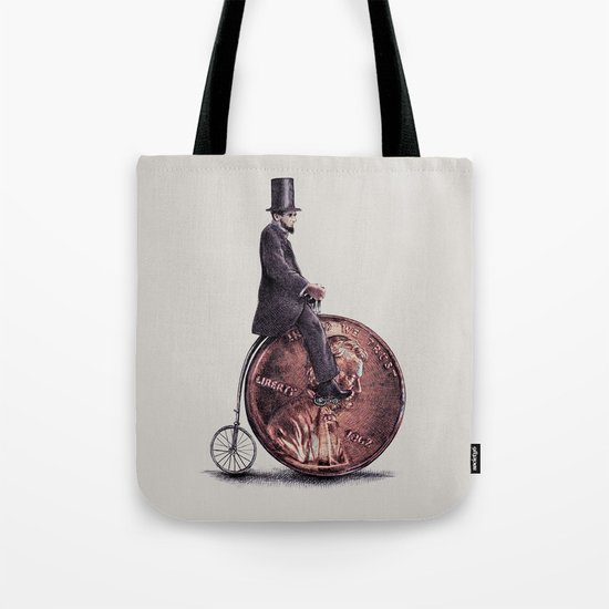 Penny Farthing (grey option) Tote Bag