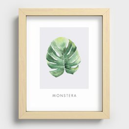 Monstera Recessed Framed Print