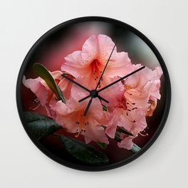 Tortoiseshell Wonder Rhododendron Wall Clock