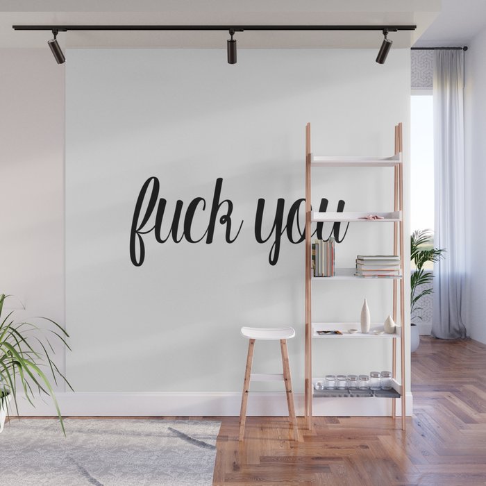 TWO WORDS Wall Mural