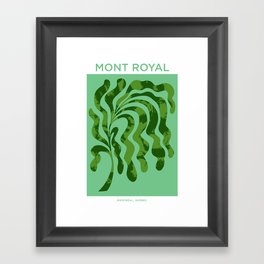 Mont Royal in blue Framed Art Print