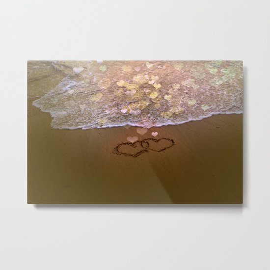 Love vs Letting Go Metal Print