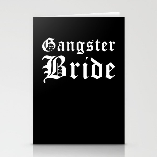 Gangster Bride Stationery Cards