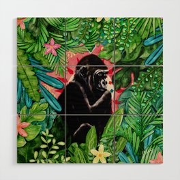 Gorilla in the Jungle Wood Wall Art