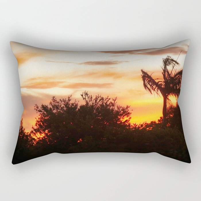 sunset in Belmont Rectangular Pillow