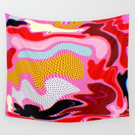 III. Abstract Wavy Colorful Baloons Wall Tapestry