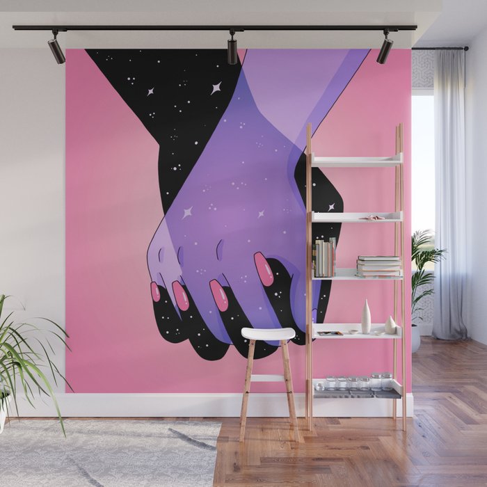 Cosmic Hand Squeeze Wall Mural