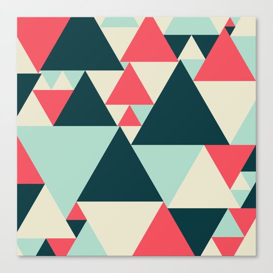 Triangular Pattern Canvas Print