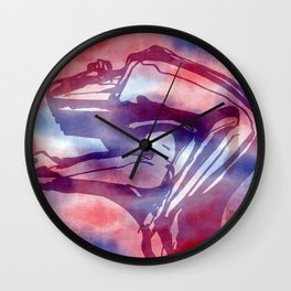 Life Drawing 1 Wall Clock | Dearness, Body, Watercolour, Pattern, Illustration, Ink Pen, Digital, Nude, Chalk Charcoal, Life 