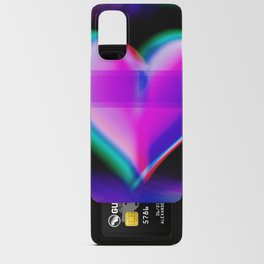 Pink Glitch Hearts Android Card Case