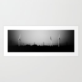 Windfarm Panorama Art Print