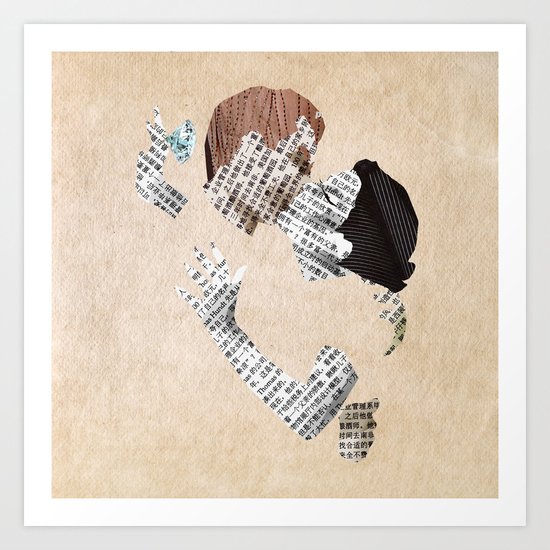 Retro Love Art Print