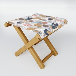 Retro Flora Folding Stool