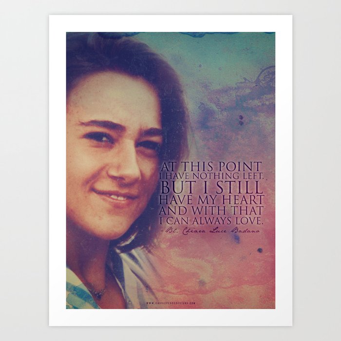 Blessed Chiara Luce Badano Art Print